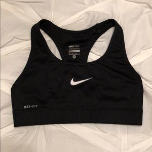 Nike dri-fit sports bra black